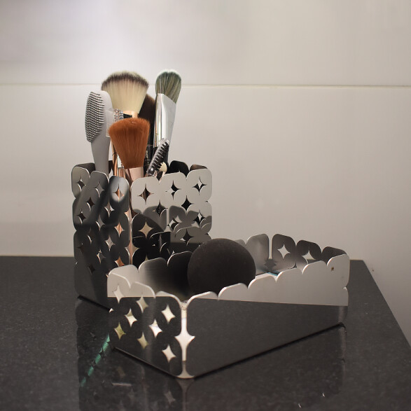 Organizador rectangular en acero inoxidable, modelo LUCE -TRAMONTINA TF0003