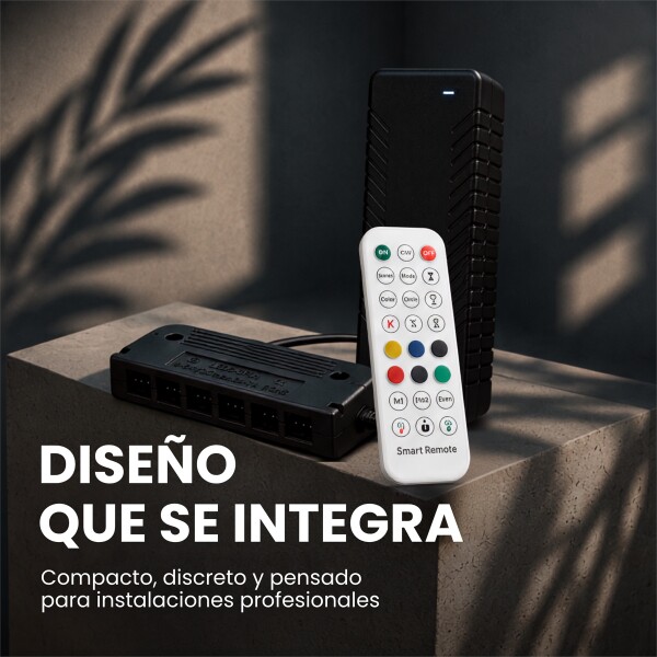 Transformador 24V P/ Luces RGB WPC App Tuya +Control 6 Canal Negro 1