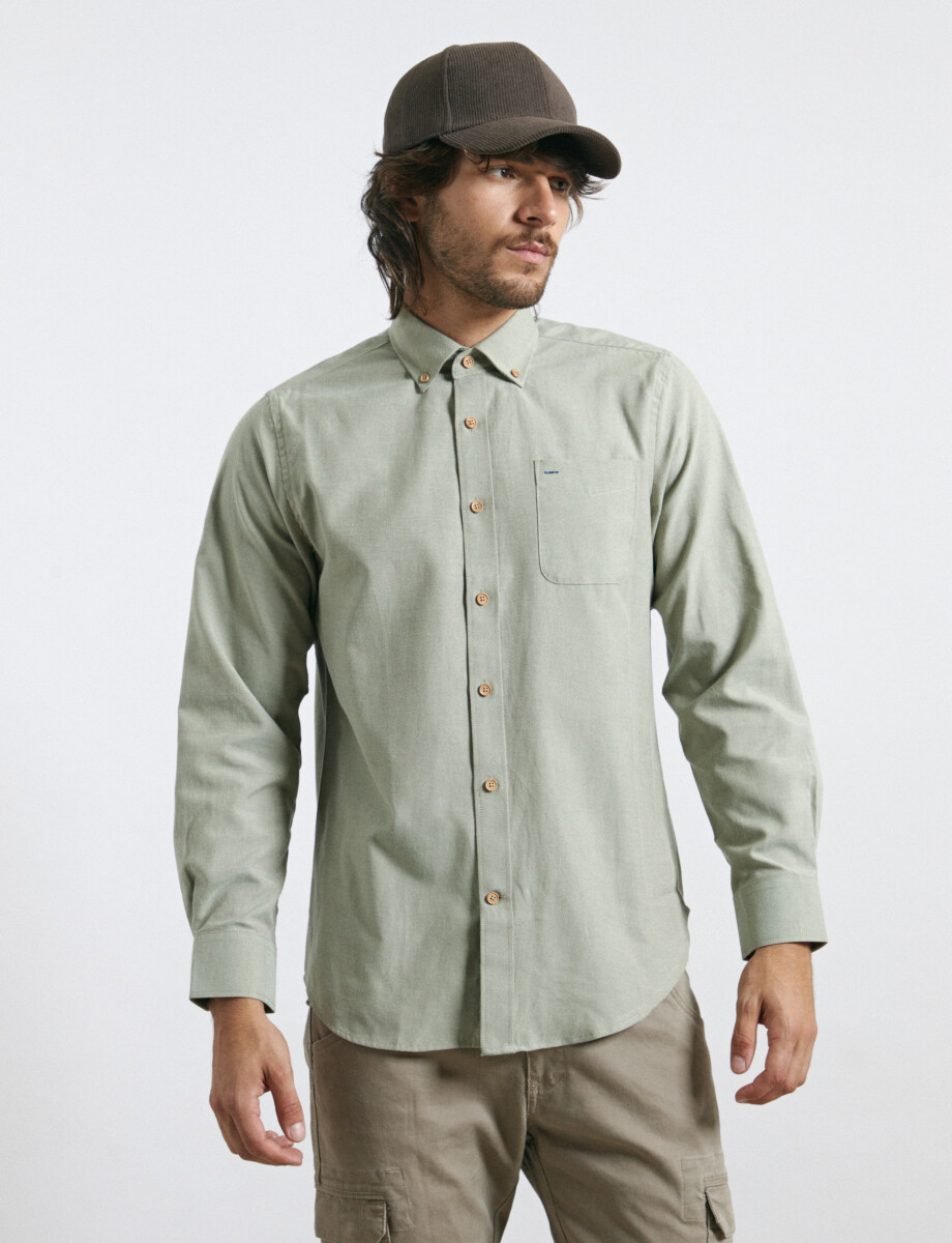 CAMISA HARRINGTON LABEL - Kaki 