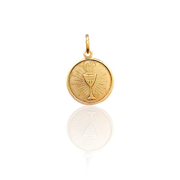Dije Primera Comunión-Oro bajo-Sin piedra-CP8590 Sinpiedra