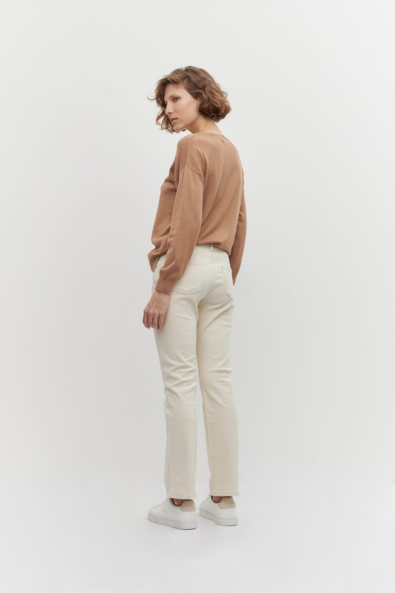 Pantalón recto Amy beige