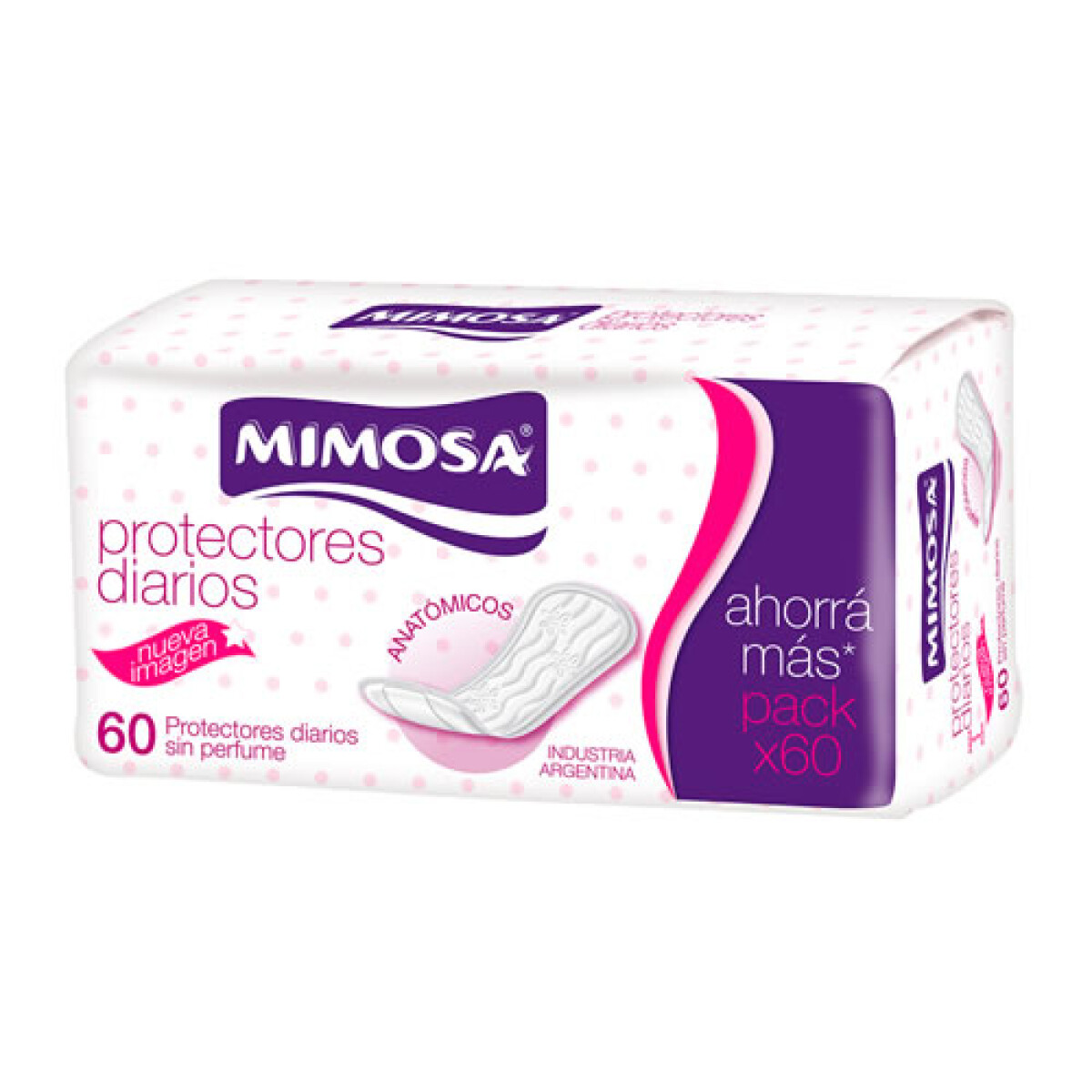 MIMOSA PROTECTORES DIARIOS SIN PERFUME 60 UNIDADES 