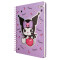 Cuaderno Mooving Premium 1/2 Oficio Kuromi fondo violeta