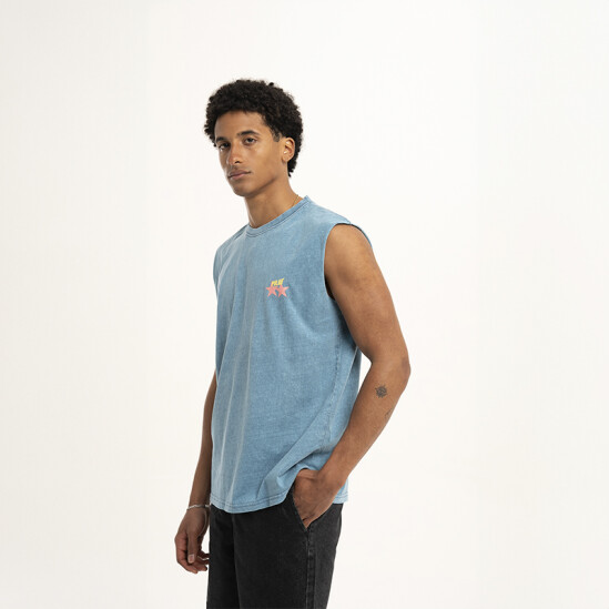 Musculosa Pulau Starship Azul