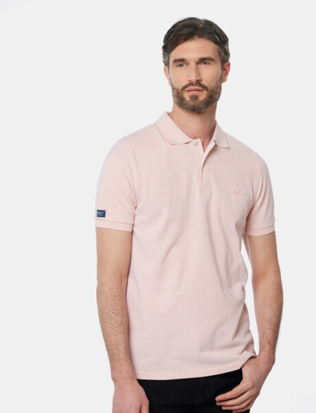 REMERA POLO LISA Rosado