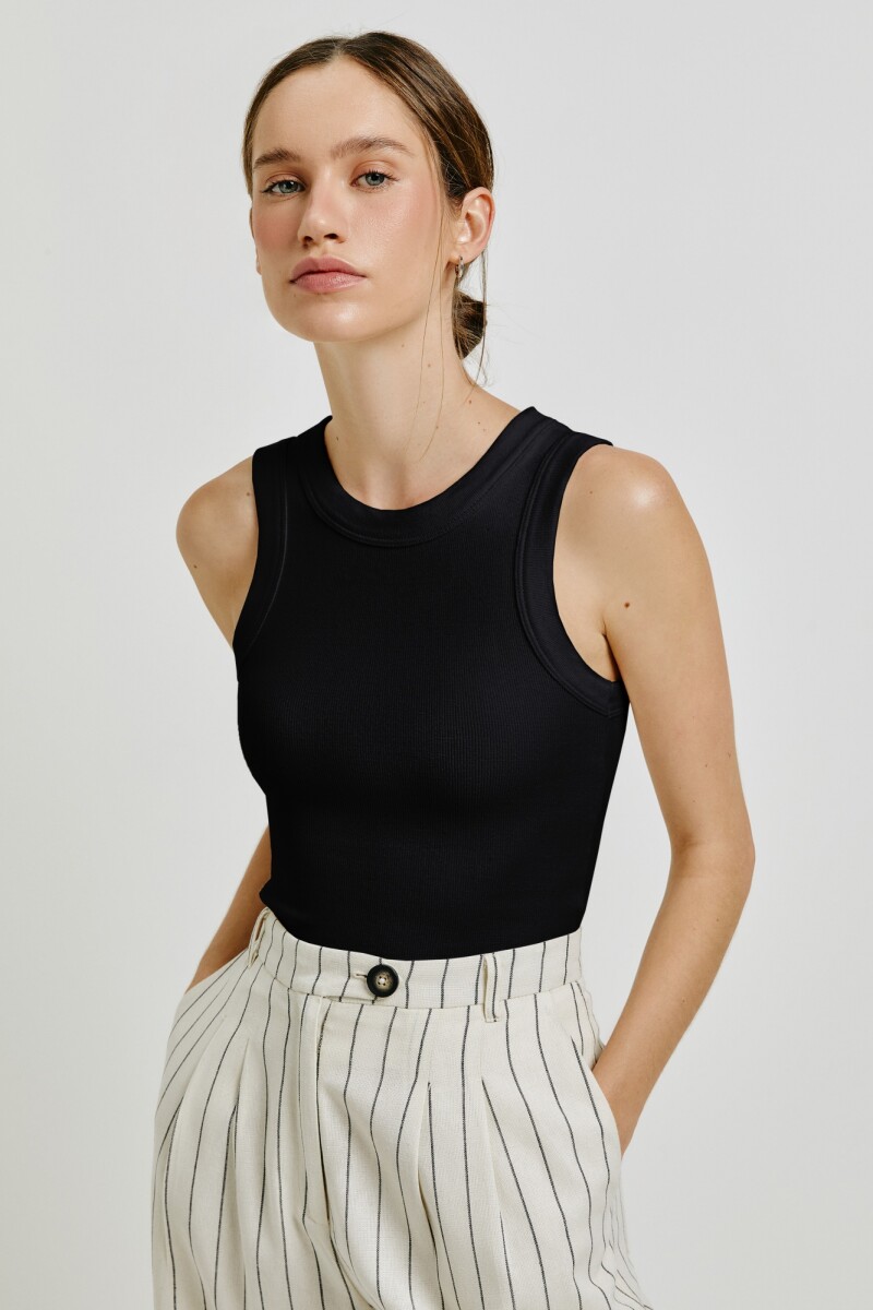 BLUSA SM FEM - PRETO ESCURO 