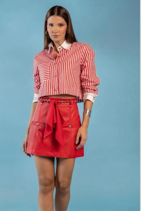 Mini Falda Sardenha Rojo