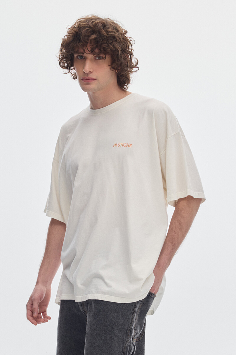 T-shirt Boxy Offwhite