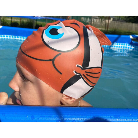 Gorra de Baño Natación Silicona p/Niños Little Buddy Bestway Fucsia