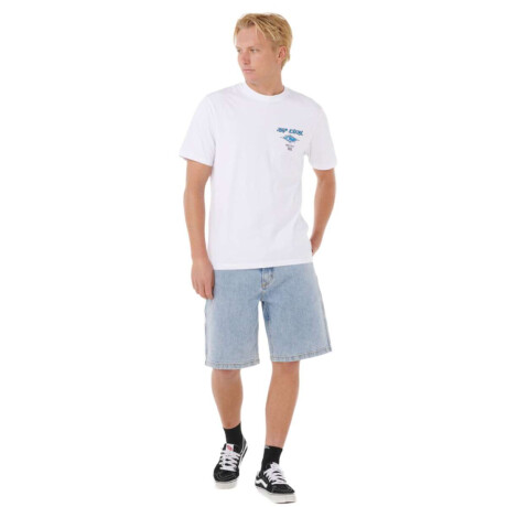Remera Rip Curl Fade Out Icon Blanco