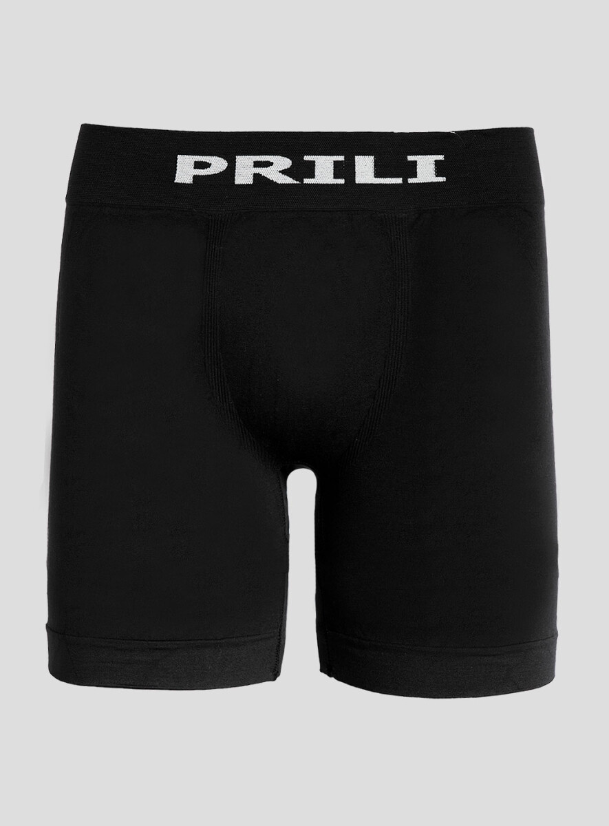 Boxer large prili de microfibra - Negro 