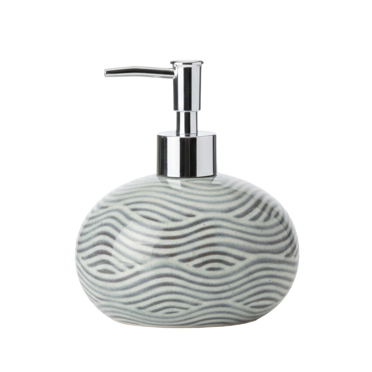 DISPENSADOR CERAMICA AZUL P/BAÑO 13X14CM 