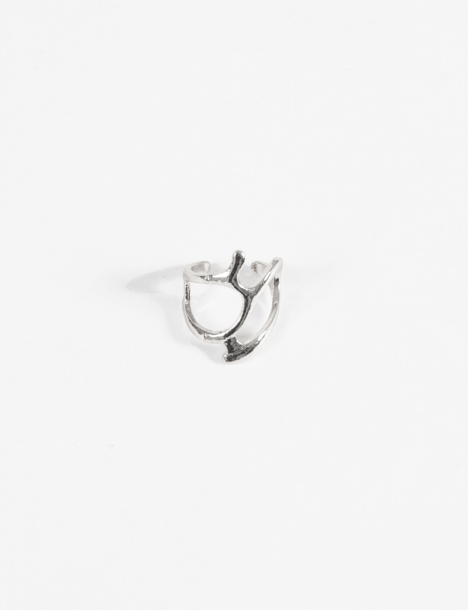 Anillo metallic - plateado 