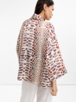 Kimono Estampado Con Textura multicolor