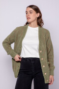 CARDIGAN LIVIA Verde Militar