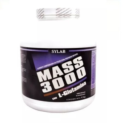 Mass 3000 Sylab Sabor Frutilla 4 Kgs. Mass 3000 Sylab Sabor Frutilla 4 Kgs.