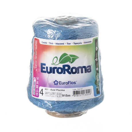 Euroroma algodón Colorido manualidades azul piscina