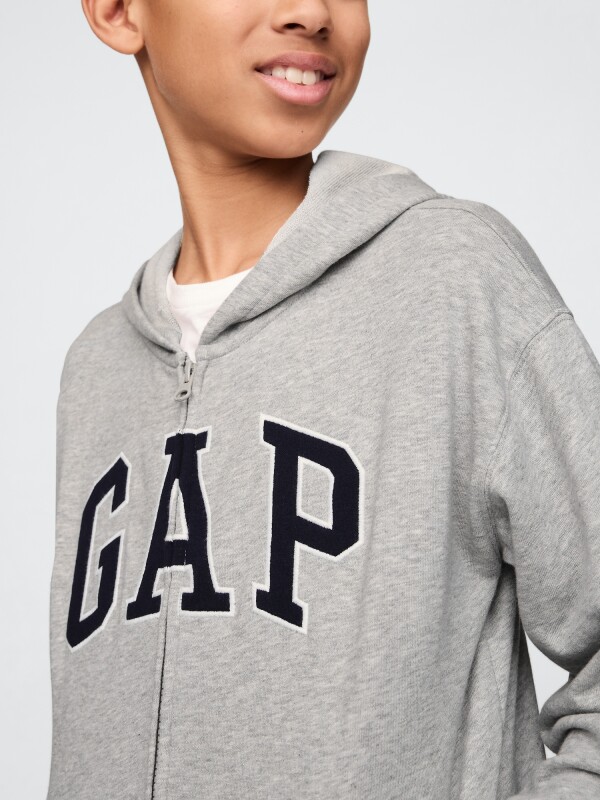 V-FRCH FT BAS HERITAGE LOGO FZ LIGHT HEATHER GREY B08