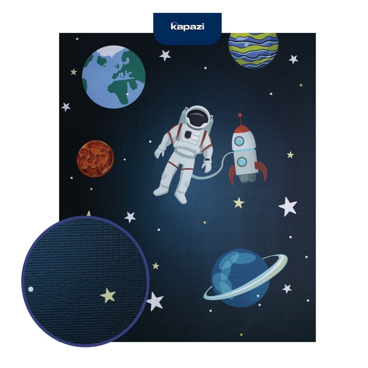 Alfombra Infantil Confort Kids Astronauta 100 cm X 120 cm 