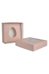 Caja 20x20x9,5 c/visor. ROSADO