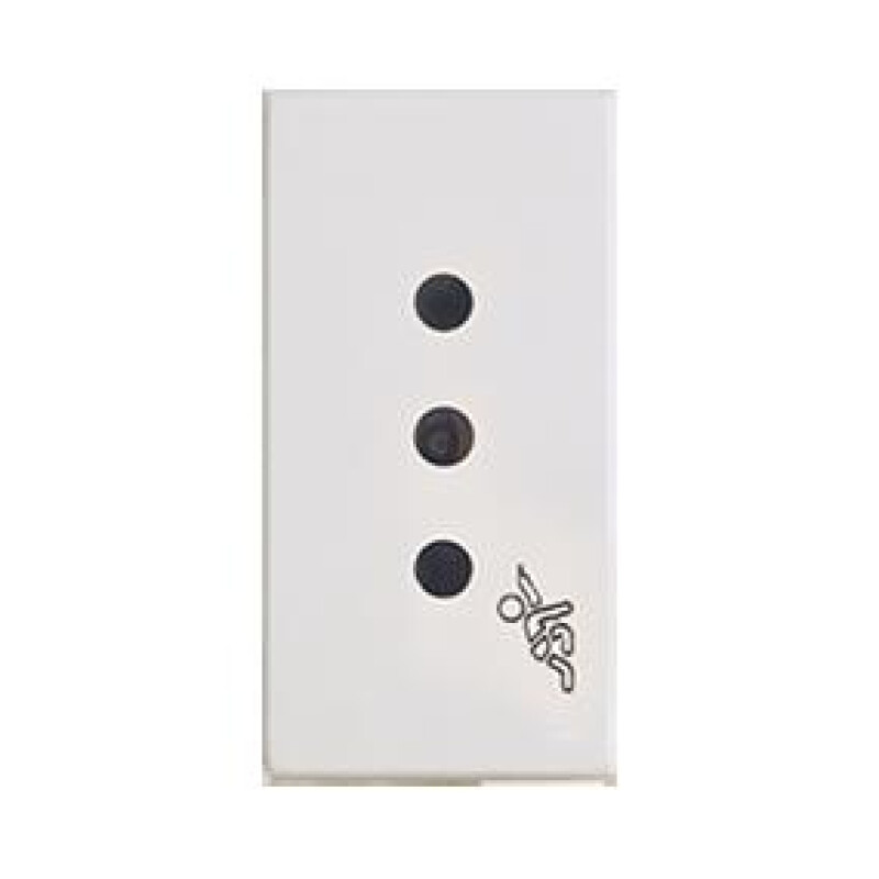 MODULO TOMA CORRIENTE C/TIERRA Y SEGURO BLANCO 10A 250V PRESTA 710135 MODULO TOMA CORRIENTE C/TIERRA Y SEGURO BLANCO 10A 250V PRESTA 710135