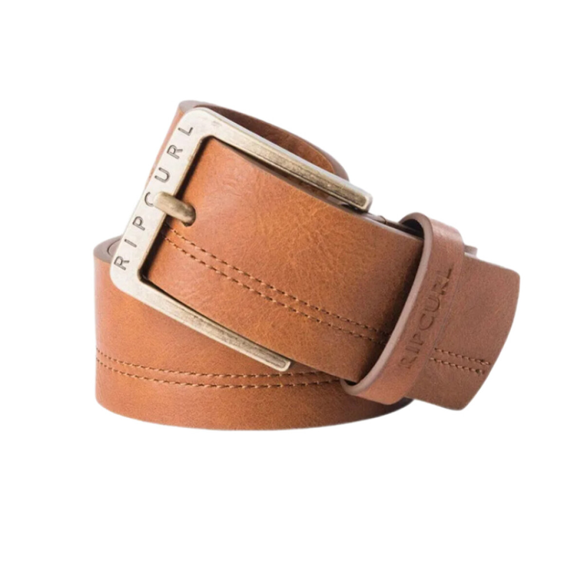 Cinto Rip Curl Double Stitch Pu Belt - Marrón 