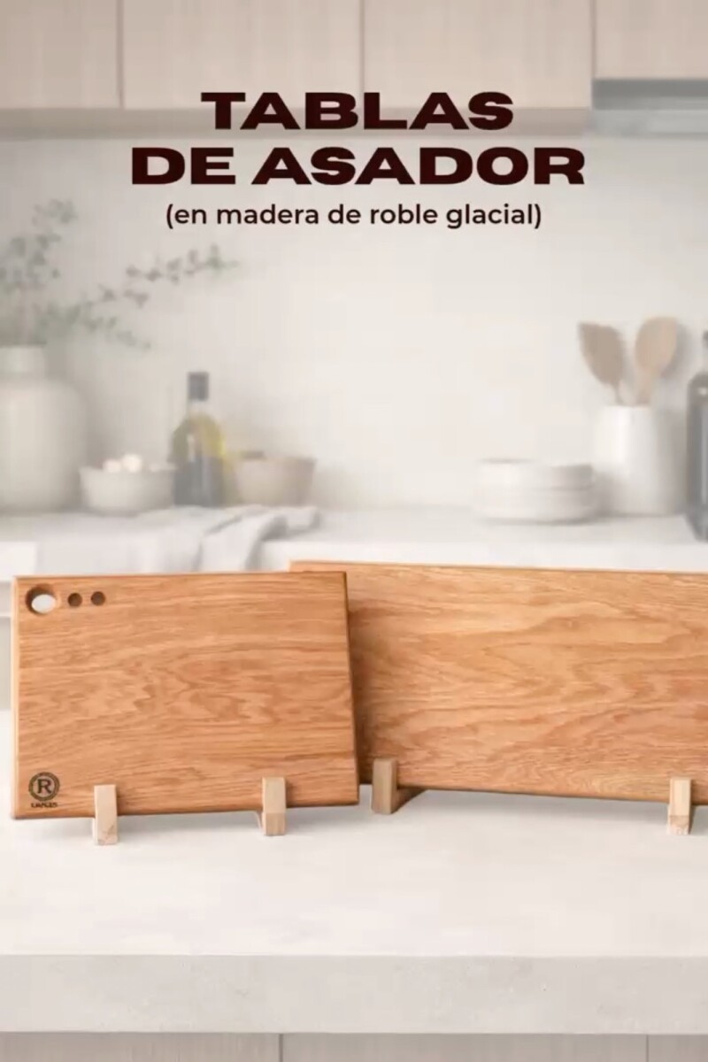 Tabla de asador en madera de roble glacial 