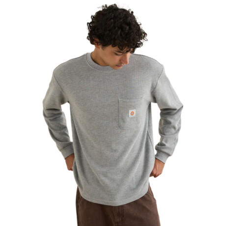 Remera Rhythm Vintage Pocket Waffle Gris