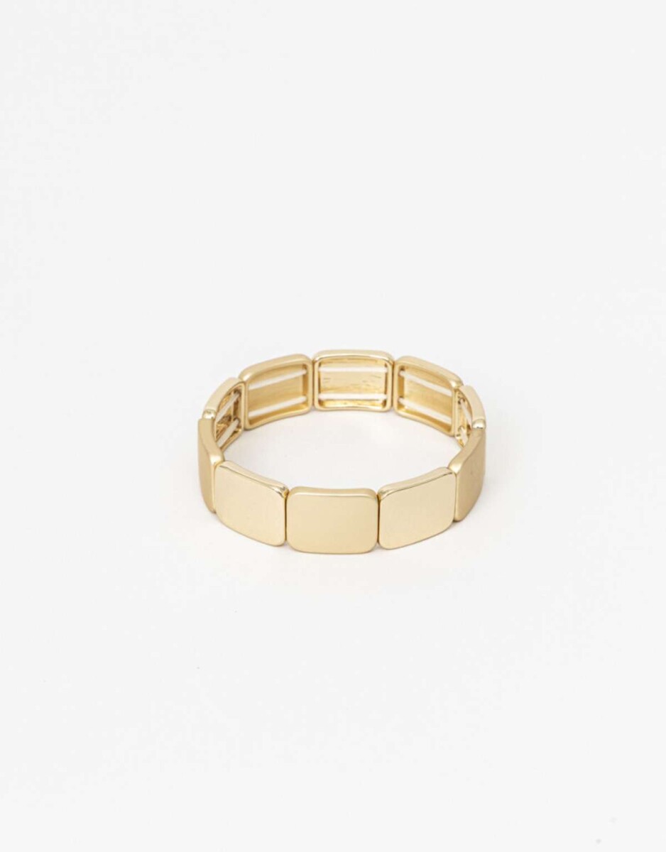 Pulsera Elástica De Metal - Dorado 