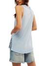 LOVE LANGUAGE SOLID TANK Azul