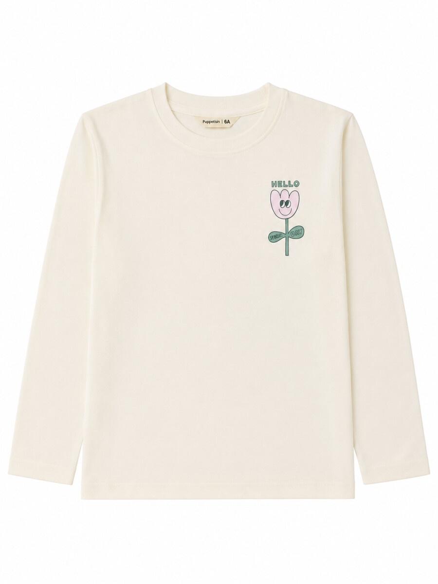 REMERA POSITIVE BLOOM - OFF WHITE 