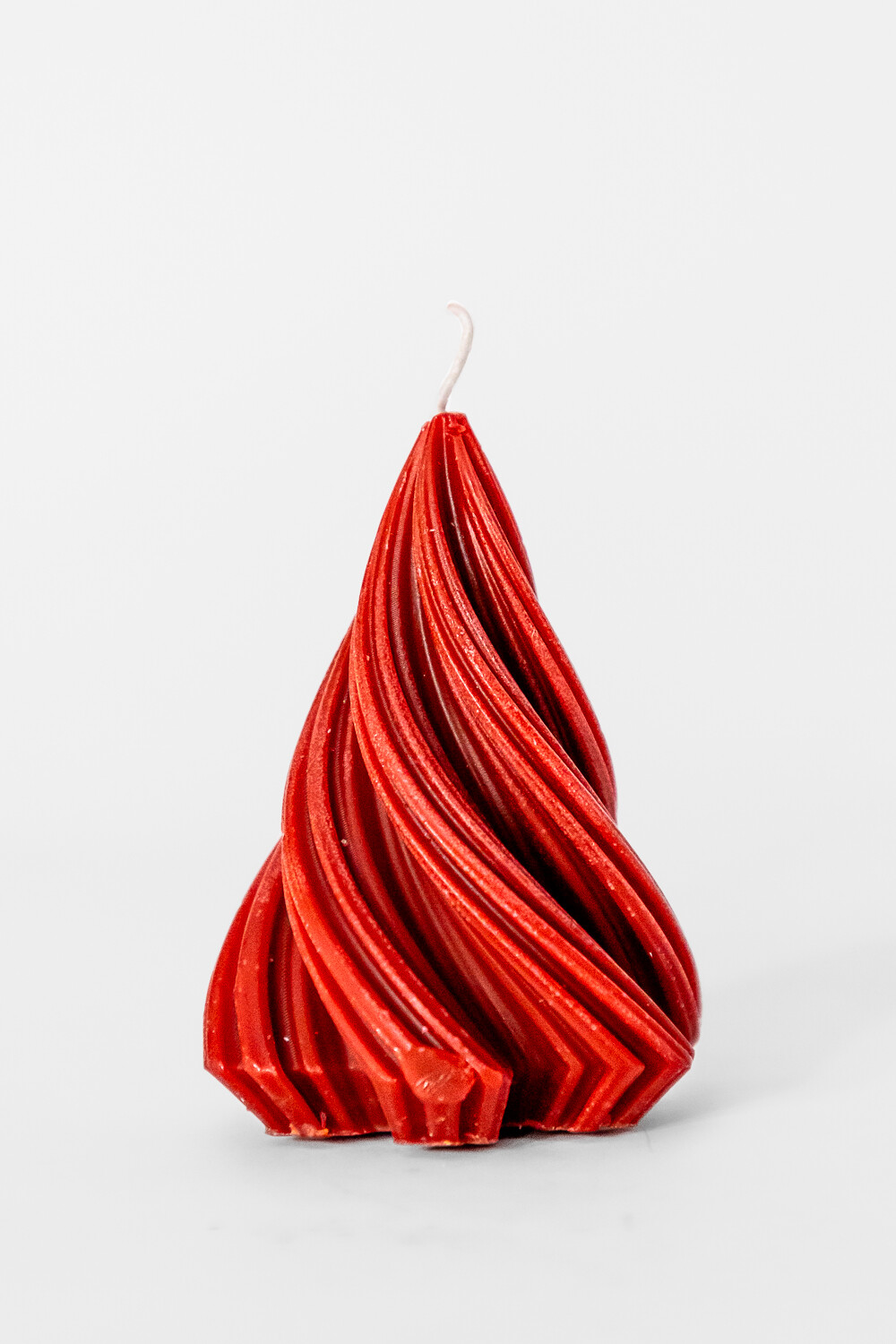 Vela árbol Torneado Grande Rojo