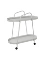 MESA AUXILIAR SINGAPUR CON RUEDAS BLANCO (V)