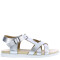 Sandalias de Niña MINI Miss Carol MARY cruzada Plateado