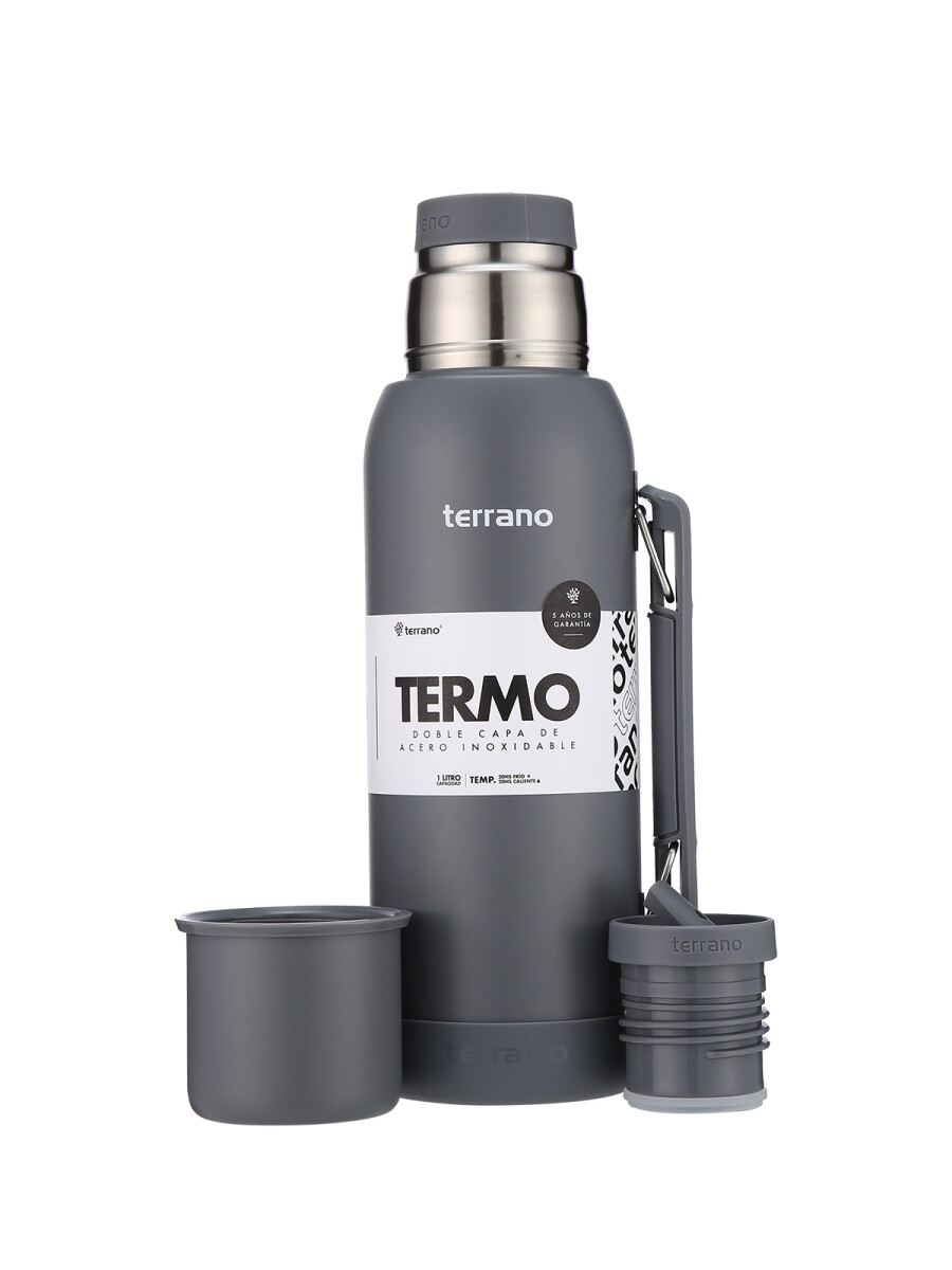 Termo Premium 1lt. Con base de Silicona - Gris Opaco 