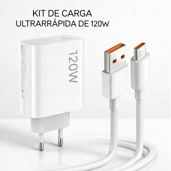 Cargador Xiaomi 120w + Cable Usb-c Hypercarga CARGADOR XIAOMI 120W