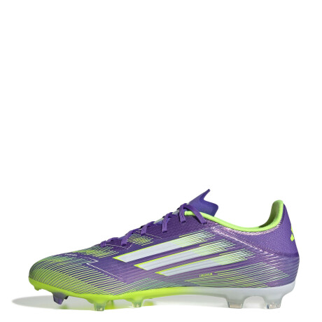 Championes de Fútbol 11 Unisex Adidas F50 League FG Púrpura - Blanco - Amarillo Limon