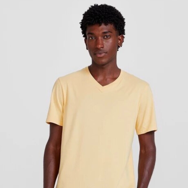 Camiseta Manga Corta Amarilla