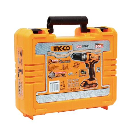 Taladro Atornillador con Percutor 20V Ingco con Accesorios y Valija Taladro Atornillador con Percutor 20V Ingco con Accesorios y Valija