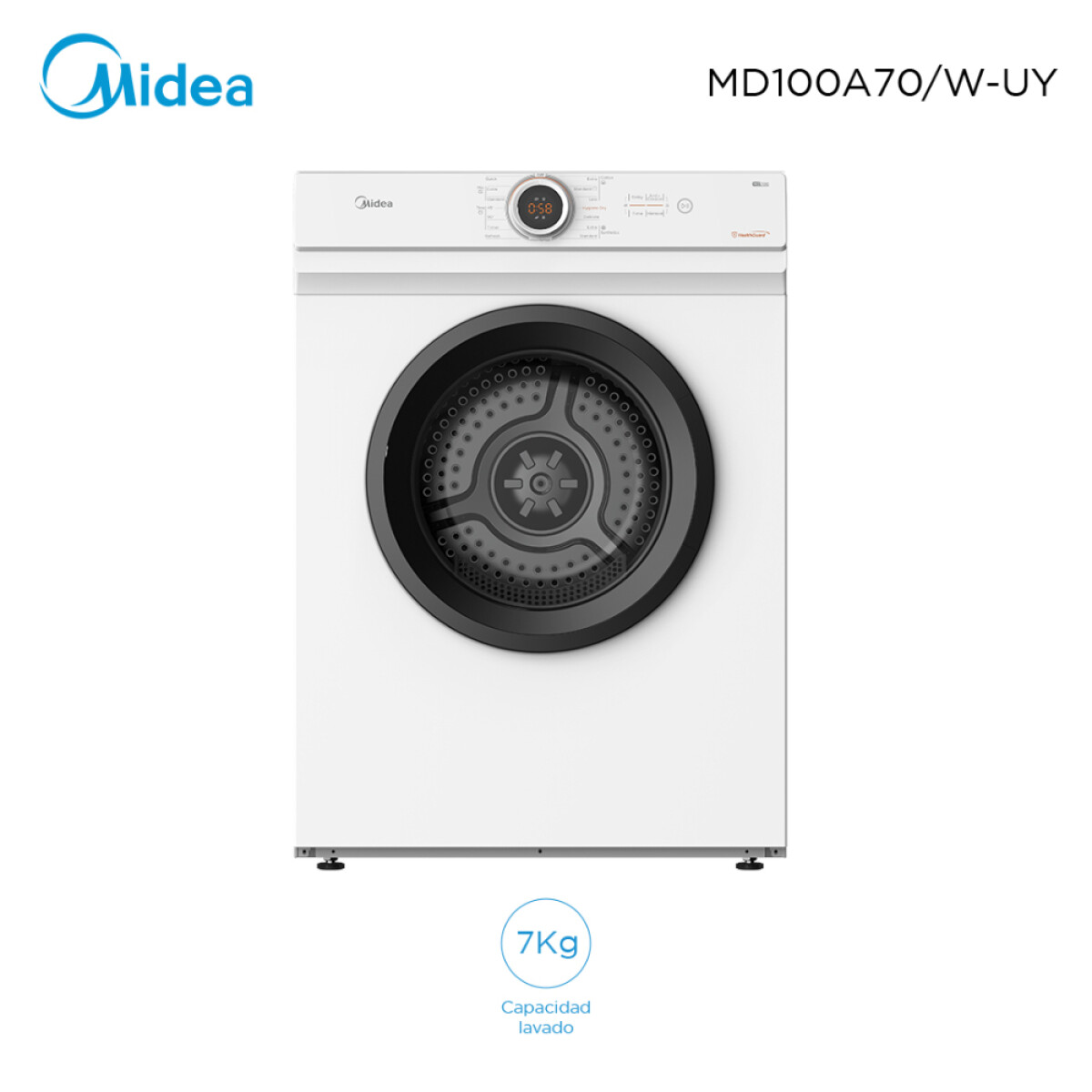 Secarropas frontal 7Kg Midea MD100A70/W UY 