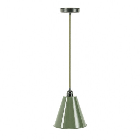 LÁMPARA DE TECHO METAL VERDE 36740