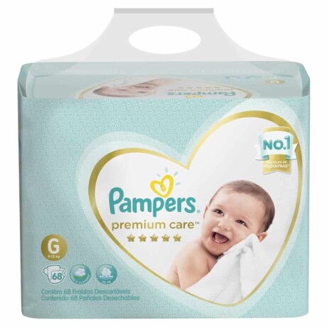 Pañales Pampers Premium Care G 68 Unidades Pañales Pampers Premium Care G 68 Unidades