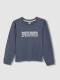 Sudadera Con Estampado Azul Nuevo