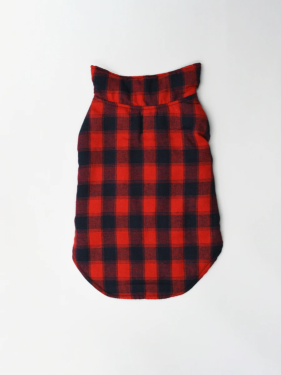 CAPA DE ABRIGO PARA MASCOTA - ROJO 