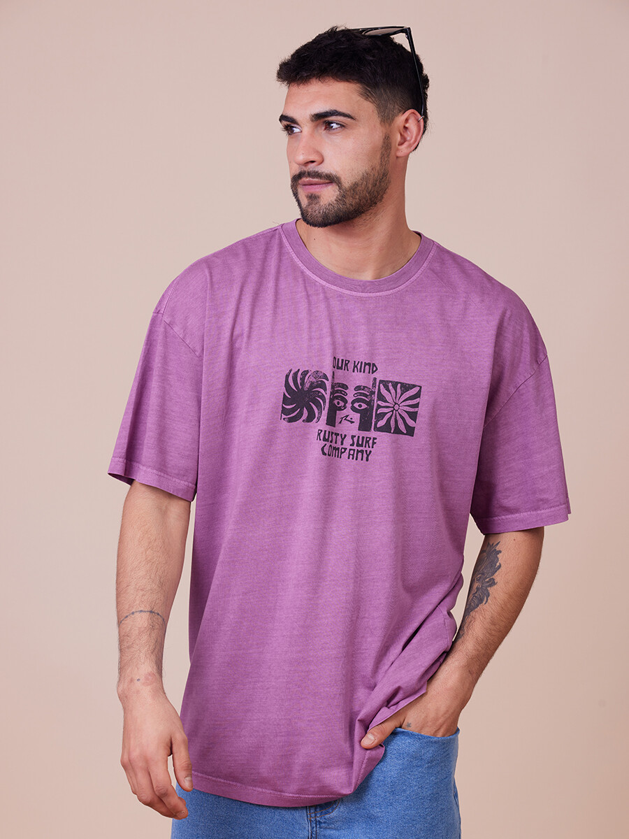 T-SHIRT LUGO RUSTY - Vino 