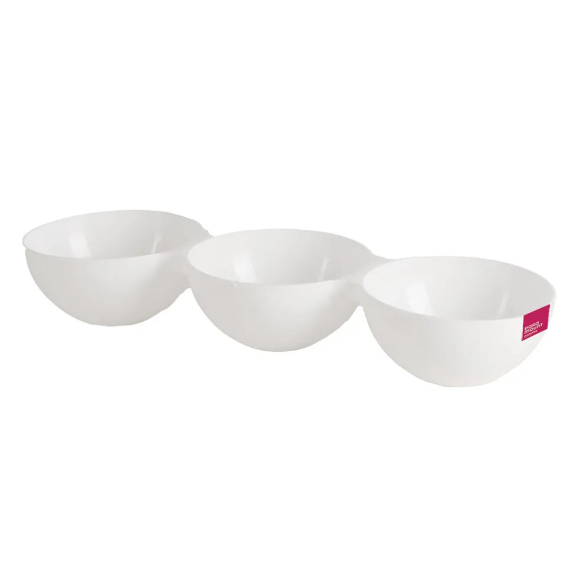 Copetinero Le Chef Redondo con 3 Divisiones 31.5x10.5x5.5Cm - Blanco 