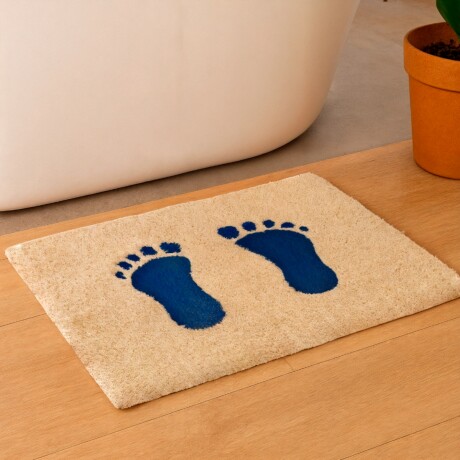 Alfombra 40x60cm AZUL Y BLANCO