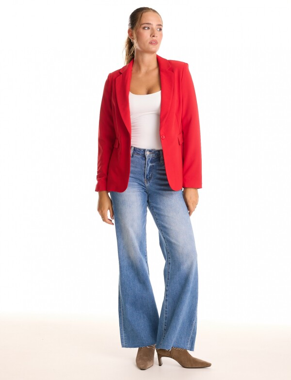 Blazer Sastrero Slim ROJO