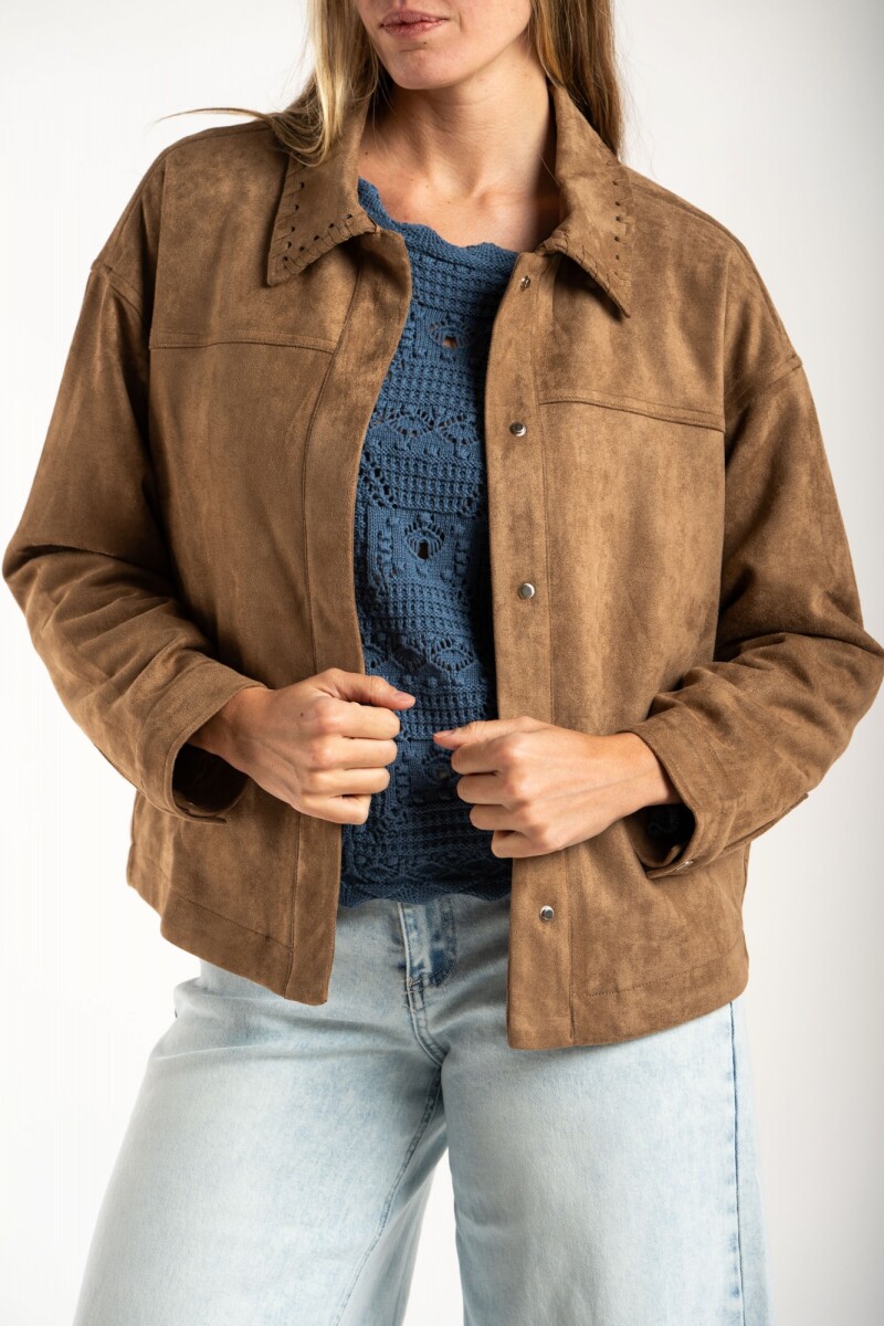 Sobrecamisa Gamuza Camel