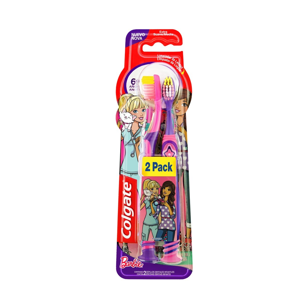 Cepillo de Dientes Colgate Smiles +6 Años - Barbie X2 